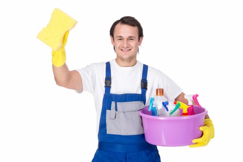 Professional cleaners in SW2 working in a modern home