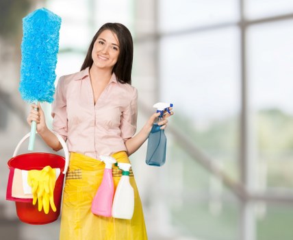 Office cleaners in SW2 performing detailed hygiene cleaning in a workspace